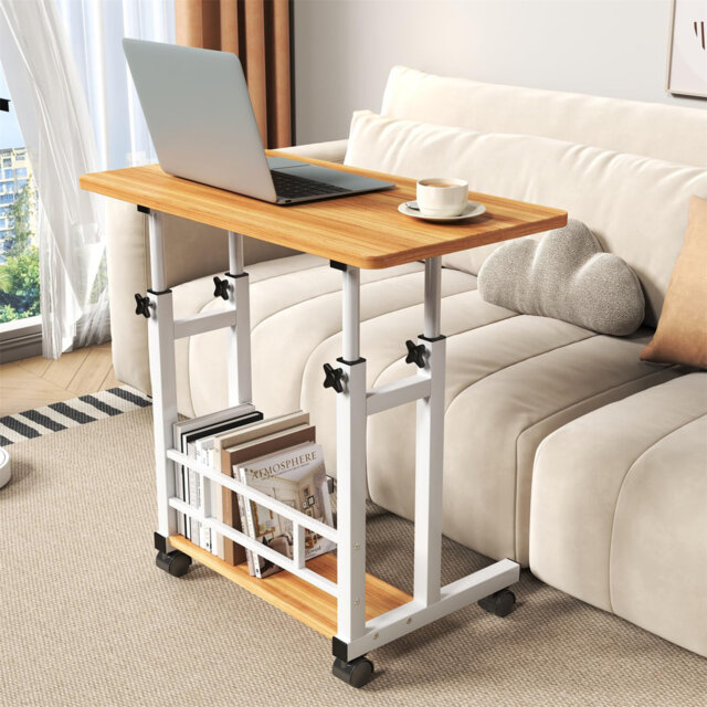 Adjustable Metal Base Computer Desk