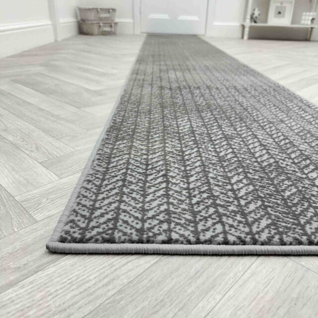 Empire Light Grey Hallway Runner Rug – Soft, Comfortable & Durable Carpet for Hall, Kitchen & Corridor