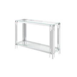 Codman 120cm Glass Top Console Table