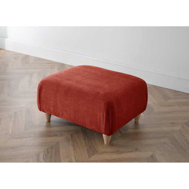 Charlotte-Ann Soft Touch Square Footstool