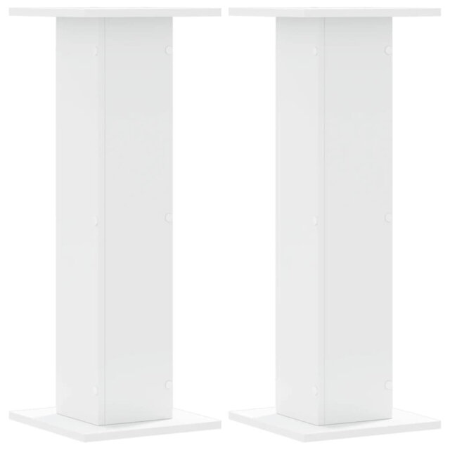 Speaker Stands Living Room Speaker Floor Stand 2 Pcs Engineered Wood