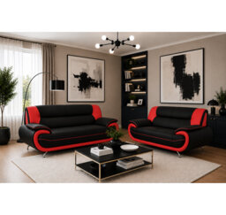 Hartle 2 Piece Faux Leather Standard Living Room Set