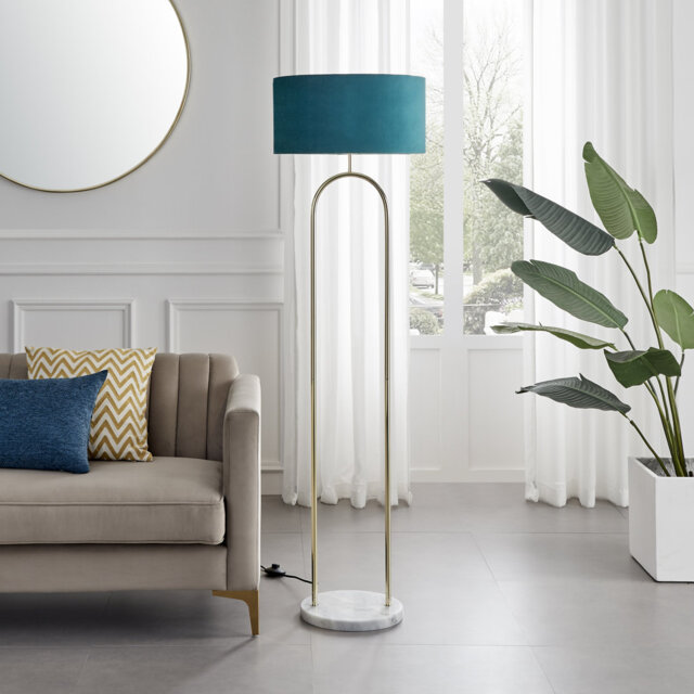 Berngard 157cm Chrome Traditional Floor Lamp