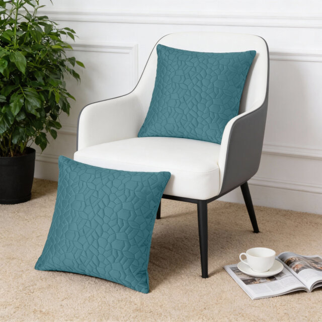 Luxury Pebbles Velvet Cushion Covers Set Of 2 Soft Throw Cushion Cases Sofa, Couch