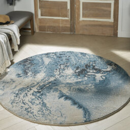 Maxell Abstract BlueBrown Area Rug