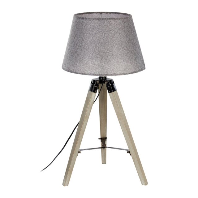 Harper Solid Wood Tripod Lamp