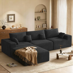 3 Seater Fabric Corner Sofa