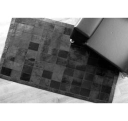 Mckinney Handmade Cowhide Black Rug