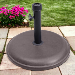 16kg Round Parasol Base Polycrete (32 - 42mm Pole 45cm Ø x 5cm)