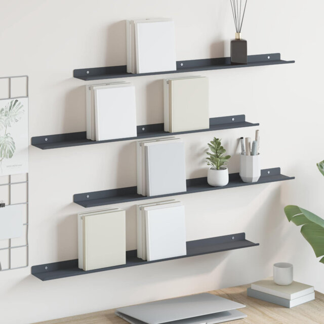 Floating Shelf Wall-Mounted Steel Home Storage Shelving Modern Shelves