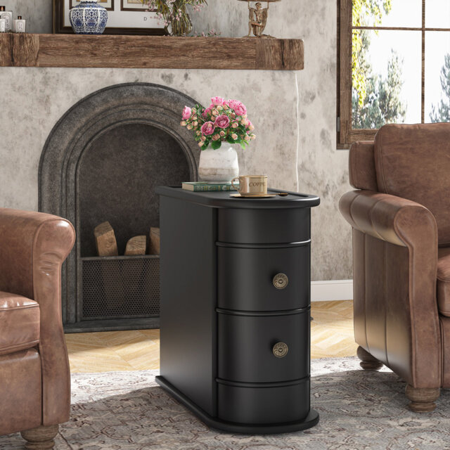 Solid Wood Frame End Table