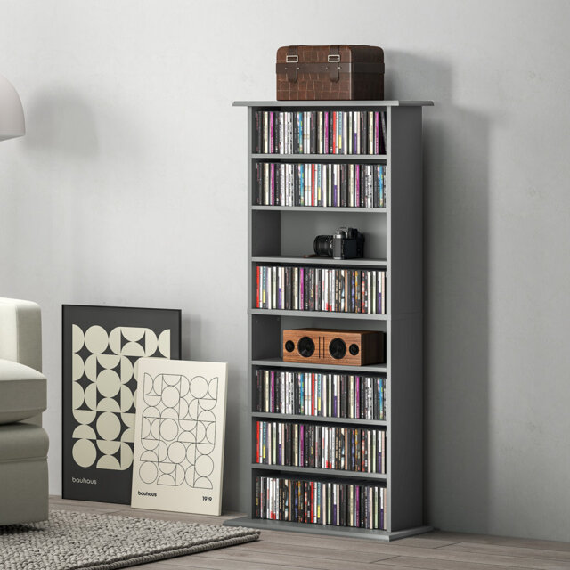 HOMCOM DVD Storage Unit, DVD Shelf, CD Tower