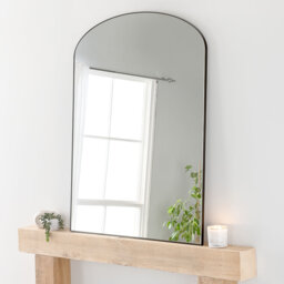 Iaverne Wood Flat Floor Mirror