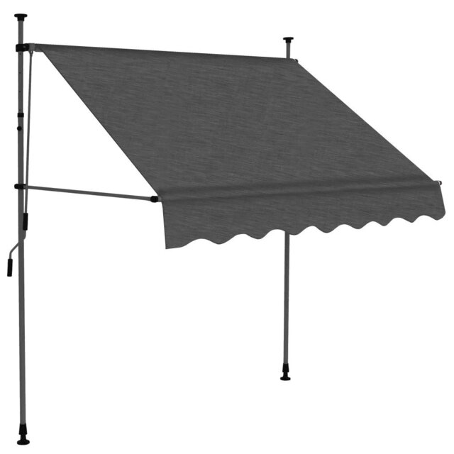 Dakota Fields 120cm D Polyester Cream Cover Retractable Window Awning