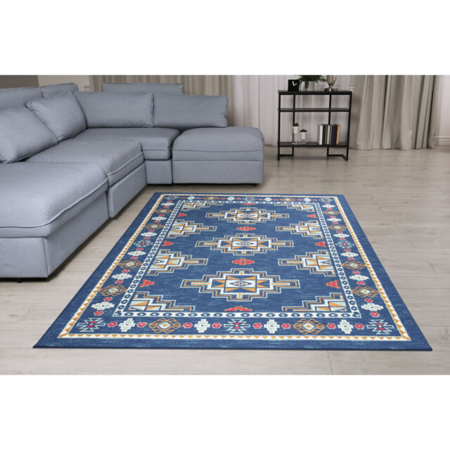 Luxury Modern Design Large Area Rugs Door Carpets Floor Mats Blue