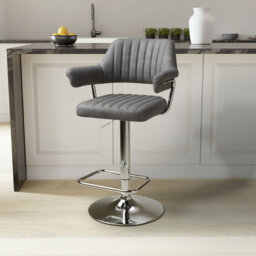 Comesana Swivel Upholstered Adjustable Height Counter Stool