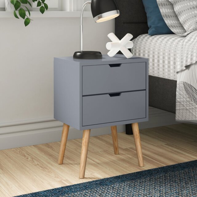 Lalani 2 Drawer Bedside Table