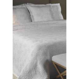 Aquavia Cotton Blend Solid Colour Bedspread