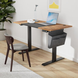 Hadrien Adjustable Metal Base Standing Desk with Power Outlet