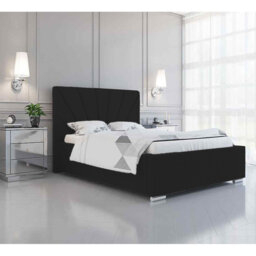 Sunrise Abubaker Upholstered Bed Frame - Plush Velvet with Headboard and Sprung Slats