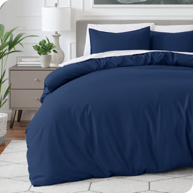 Microfiber No Pattern Duvet Cover Set