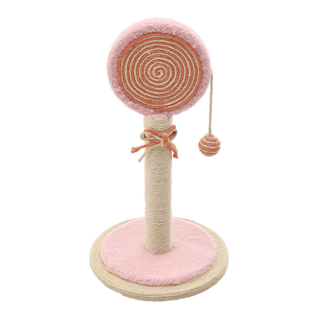 Pet Mood Lollipop Sisal Cat Scratching Post with Cat Toy Ball