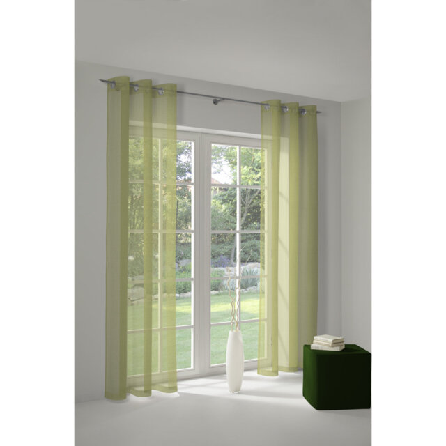 Peck Eyelet Room Darkening Single Curtain
