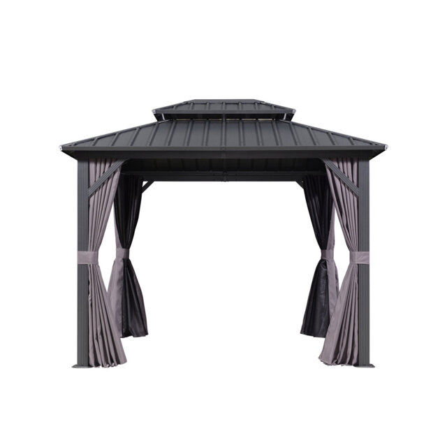 8 Ft. W x 7 Ft. D Aluminium Hardtop Patio Gazebo