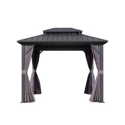 8 Ft. W x 7 Ft. D Aluminium Hardtop Patio Gazebo