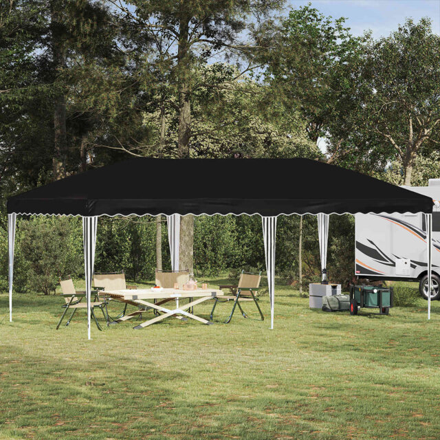 vidaXL Pop-up Party Tent 210D Oxford with Silver Coating Pop-Up Shelter Event
