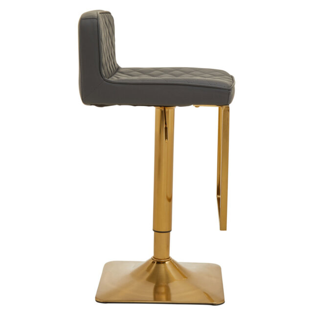 Ainoriitta Swivel Upholstered Adjustable Height Counter Stool with Metal Frame