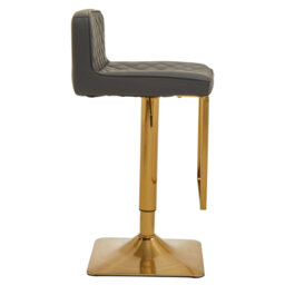 Ainoriitta Swivel Upholstered Adjustable Height Counter Stool with Metal Frame