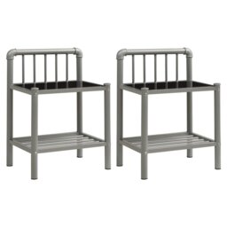 Coffelt Glass Top Frame Side Table Set