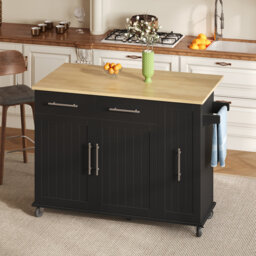 Kitchen Island With 2 Drawers And 2 Doors
