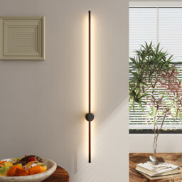 Aluminium LED Wall Light 100cm Wide Flush Mounted Sconce