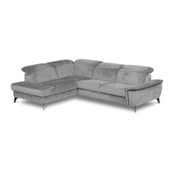 Bellagio Fabric Corner Sofa with Pull-Out Bed, Storage, Adjustable Headrests and Armrest