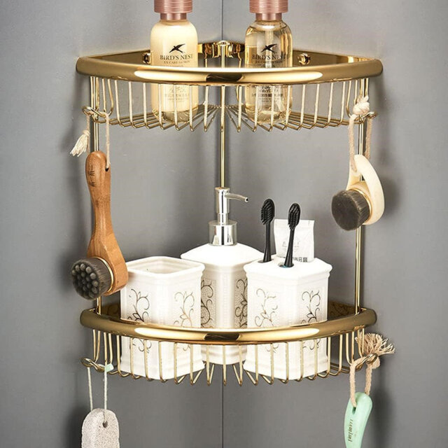 Wall Mounted Required Bathroom Shelves