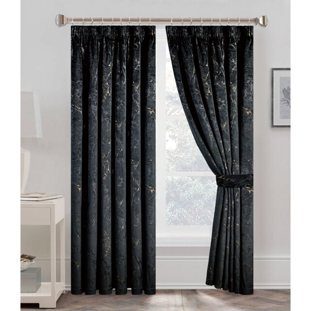 Odele Velvet Semi Sheer Curtain Pair
