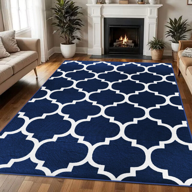 Luxury Printed Machine Tufted Shaggy Area Rugs