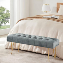 Velvet Upholstered Bench
