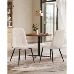 47cm H Leather Upholstered Metal Full Back Armchair in White
