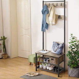 Iron Freestanding 9 - Hook Coat Rack