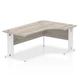 Impulse L-Shaped Metal Base Computer Desk