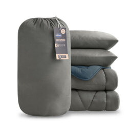 Silentnight Luxury Washed Coverless 10.5 Tog Duvet and Pillowcase