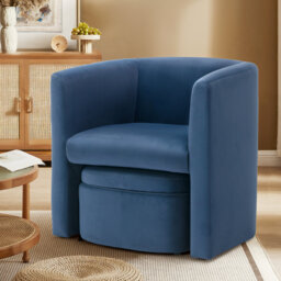 Accent Chair & Storable Ottoman Sherpa Chair w/Storage Ottoman - Plush & Space-Saving Design