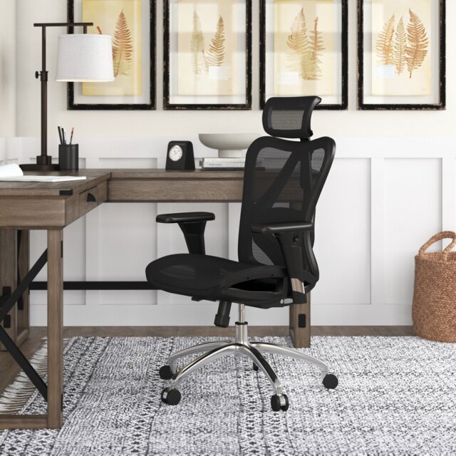 Ergonomic Office Chair, Mesh Desk Chair with Adjustable Armrests