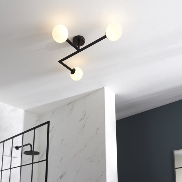 Terflinger Glass Semi Flush Mount