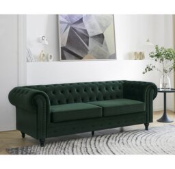 Dalessandro 3 Seater Velvet Sofa