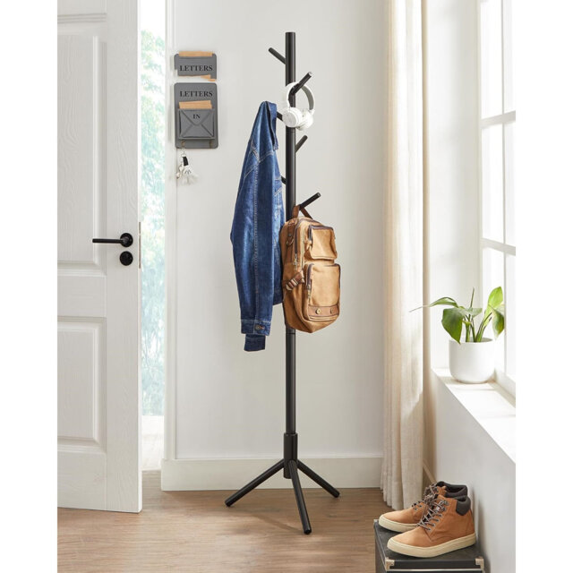 Solid Wood 8 - Hook Coat Rack