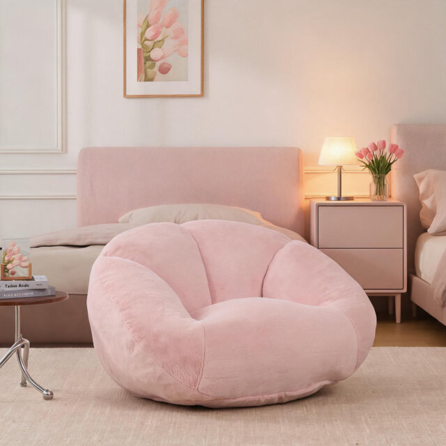 Faux Fur Bean Bag Chair